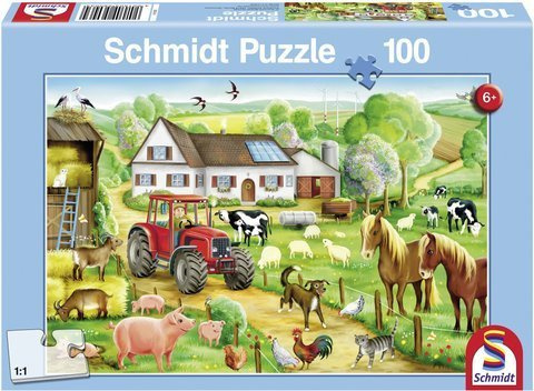Puzzle 100 el. Wesołe gospodarstwo