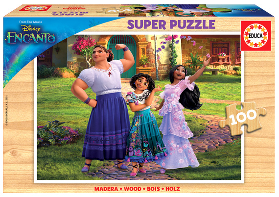 Puzzle 100 el. Nasze magiczne Encanto (drewniane)