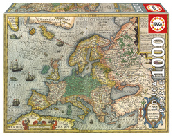 Puzzle 1000 el. Stara mapa Europy