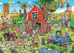 Puzzle 350 el. Wiejskie szaleństwo