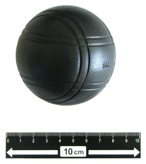 Boule 6 szt. srebrno-czarne w welurowym etui (HG)
