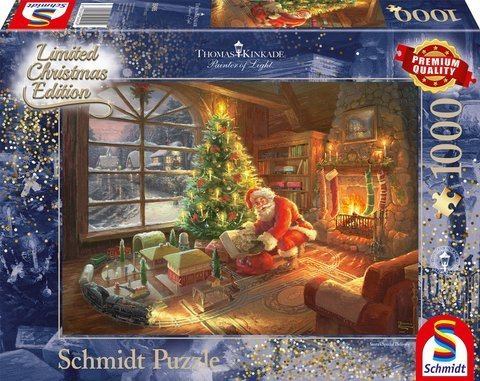 PQ Puzzle 1000 el. THOMAS KINKADE Przesyłka od Świętego Mikołaja OUTLET