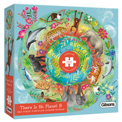 Puzzle 500 el. Nie ma planety B (okrągłe)