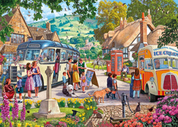 Puzzle 1000 el. Podróż autobusem