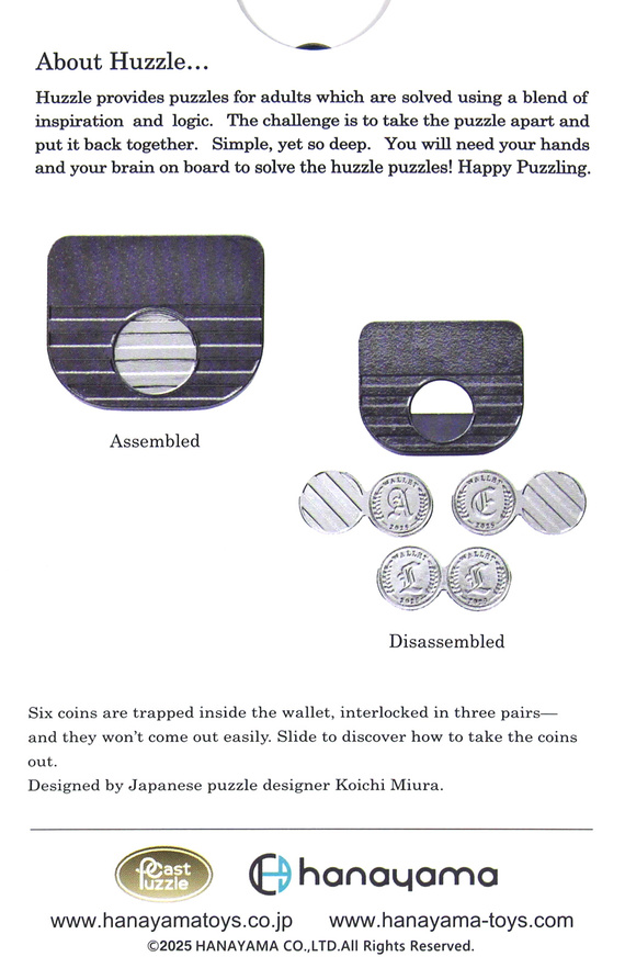 Łamigłówka Huzzle Cast Wallet - poziom 4/6