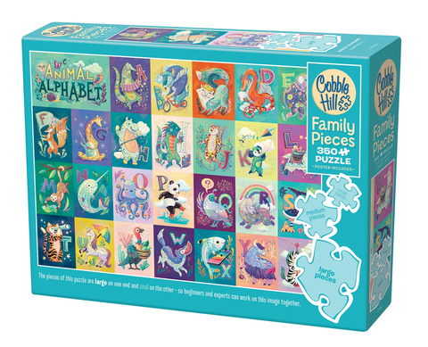 Puzzle 350 el. Zwierzęcy alfabet