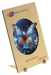 Puzzle drewniane / kolorowe 200 el. - Motyl OUTLET