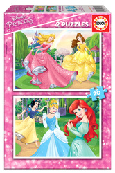 Puzzle 2 x 20 el. Księżniczki z bajek Disneya