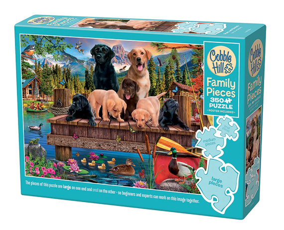 Puzzle 350 el. Szczeniaki i kaczki