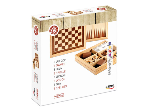 Szachy / Warcaby / Backgammon (drewniane) (603)