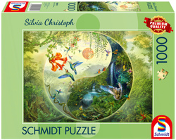 PQ Puzzle 1000 el. SILVIA CHRISTOPH W lesie kolibrów (Yin & Yang)