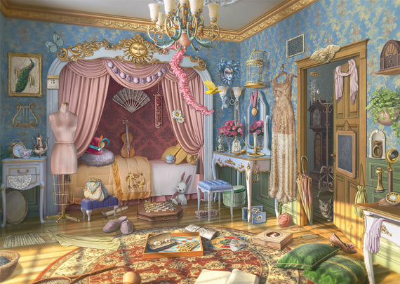 PQ Puzzle 1000 el. JUNE'S JOURNEY (Secret Puzzle) Sypialnia June