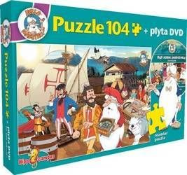 Puzzle Byli sobie podróżnicy + DVD