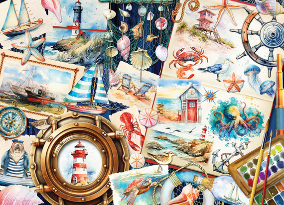 Puzzle 1000 el. Wspomnienia znad morza