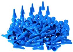 Pionki do gry plastik zwykłe - niebieskie - 100 szt.