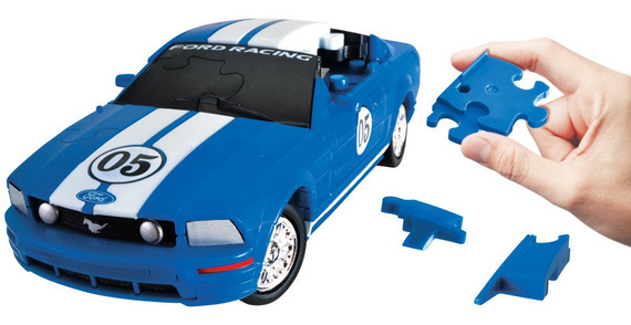 Puzzle 3D CARS - Ford Mustang - poziom 3/4 OUTLET