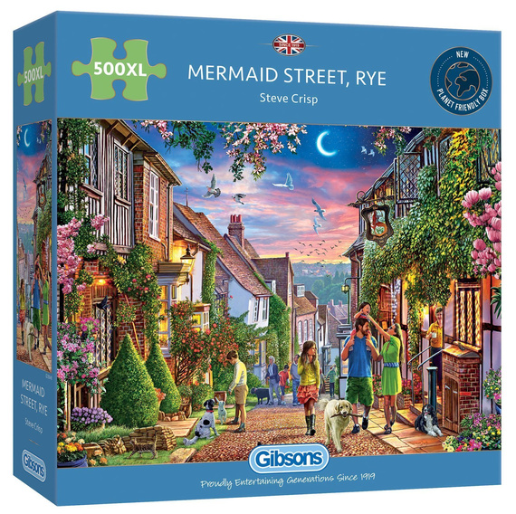 Puzzle 500 el. XL Mermaid Street / Rye / Anglia