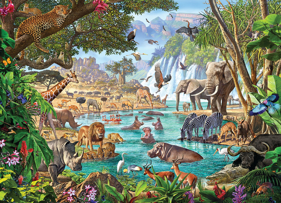 Puzzle 350 el. Rzeka życia