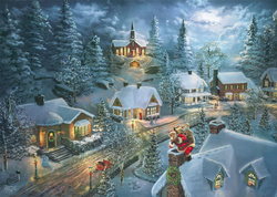 PQ Puzzle 1000 el. THOMAS KINKADE Cicha noc