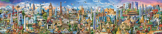 Puzzle 42000 el. Dookoła świata