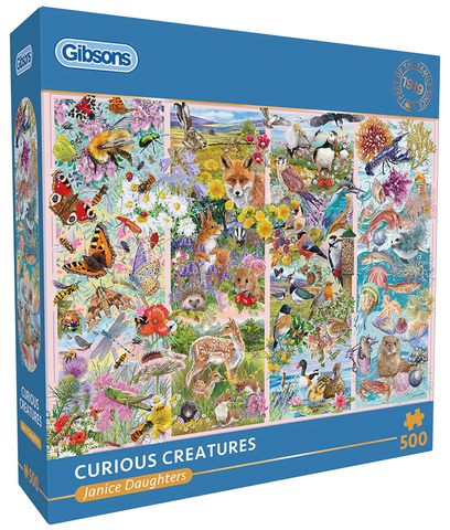 Puzzle 500 el. Ciekawe stworzenia