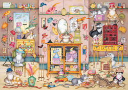 Puzzle 500 el. Kapelusze dla kotów