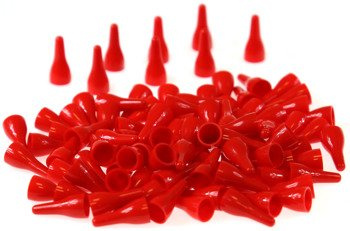 Pionki do gry plastik zwykłe - czerwone - 100 szt.