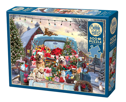 Puzzle 500 el. Zimowa przejażdżka