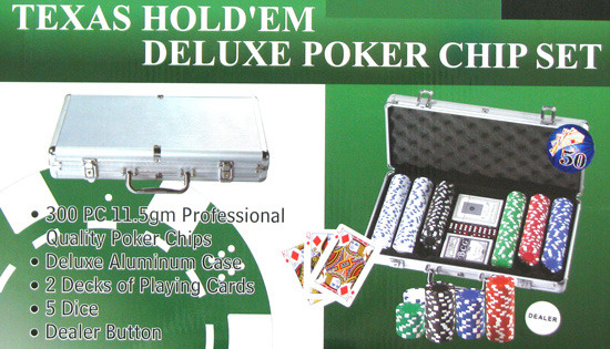 Żetony pokerowe z nominałami 300 szt. 11.5 g (HG - 620910)