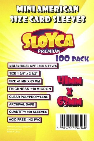 Koszulki na karty - Mini American Premium (41x63 mm) - 100 szt.