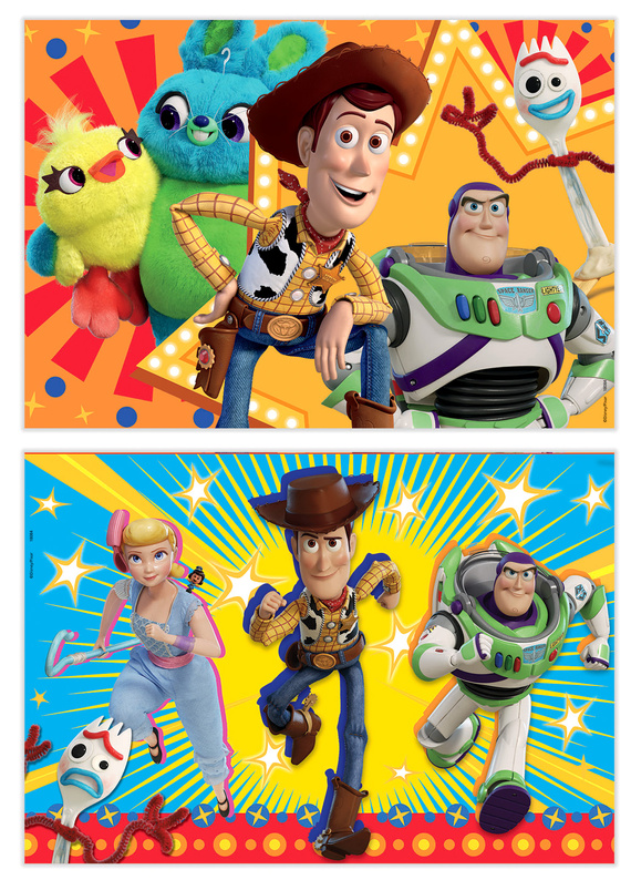 Puzzle 2 x 50 el. Toy Story 4 (drewniane)