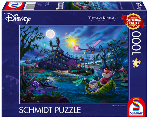 PQ Puzzle 1000 el. THOMAS KINKADE Bernard i Bianka (Disney) OUTLET