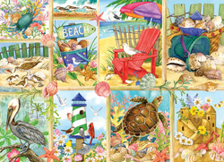 Puzzle 500 el. Dzień na plaży