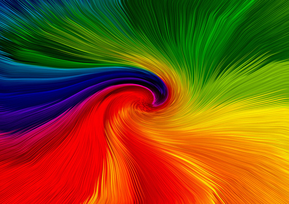 Puzzle 1000 el. Wirująca tęcza
