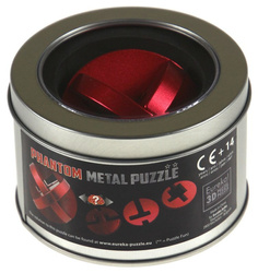 Łamigłówka metalowa w puszce - Phantom (czerwona) - poziom 2/4