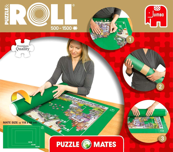 Zwijana mata do puzzli 500 el. - 1000 el. - 1500 el. (900x600 mm)