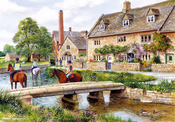 Puzzle 4 x 500 el. Spokojna woda