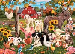 Puzzle 350 el. Zwierzęta z farmy