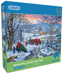 Puzzle 100 el. XXL Wyprawa po choinkę