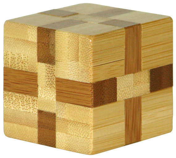 Łamigłówka 3D BAMBOO - Cube - poziom 3/4