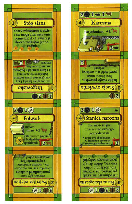 Agricola: Chłopi ich zwierzyniec (nowe budynki)