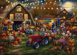 PQ Puzzle 1000 el. THOMAS KINKADE Myszka Miki & Minnie Festiwal dyni (Disney)