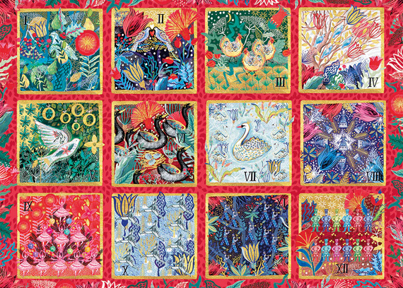 Puzzle 1000 el. 12 dni świąt Bożego Narodzenia