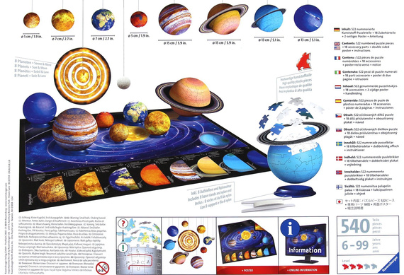 Puzzle 3D - Układ Słoneczny