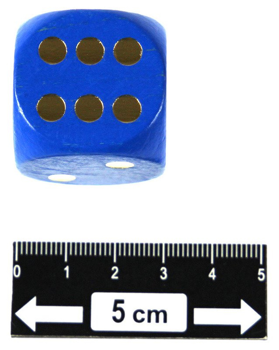 Kości drewniane kolorowe oczkowe 30 mm - 5 szt. (HG)