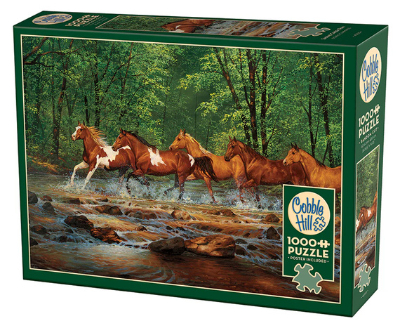 Puzzle 1000 el. Galopem przez rzekę
