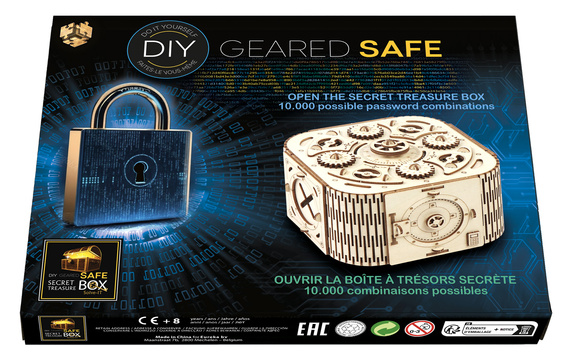 Łamigłówka TREASURE BOX - Geared Safe Secret (DIY) - poziom 3/4