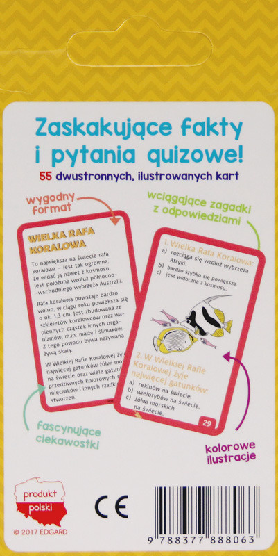Karty edukacyjne - Quiz o świecie