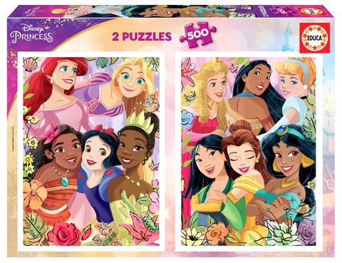 Puzzle 2 x 500 el. Księżniczki z bajek Disneya