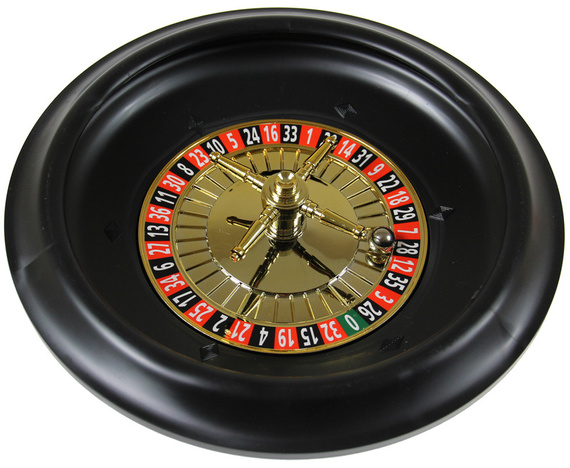 Ruletka plastikowa złota śr. 30 cm (HG - 620407)
